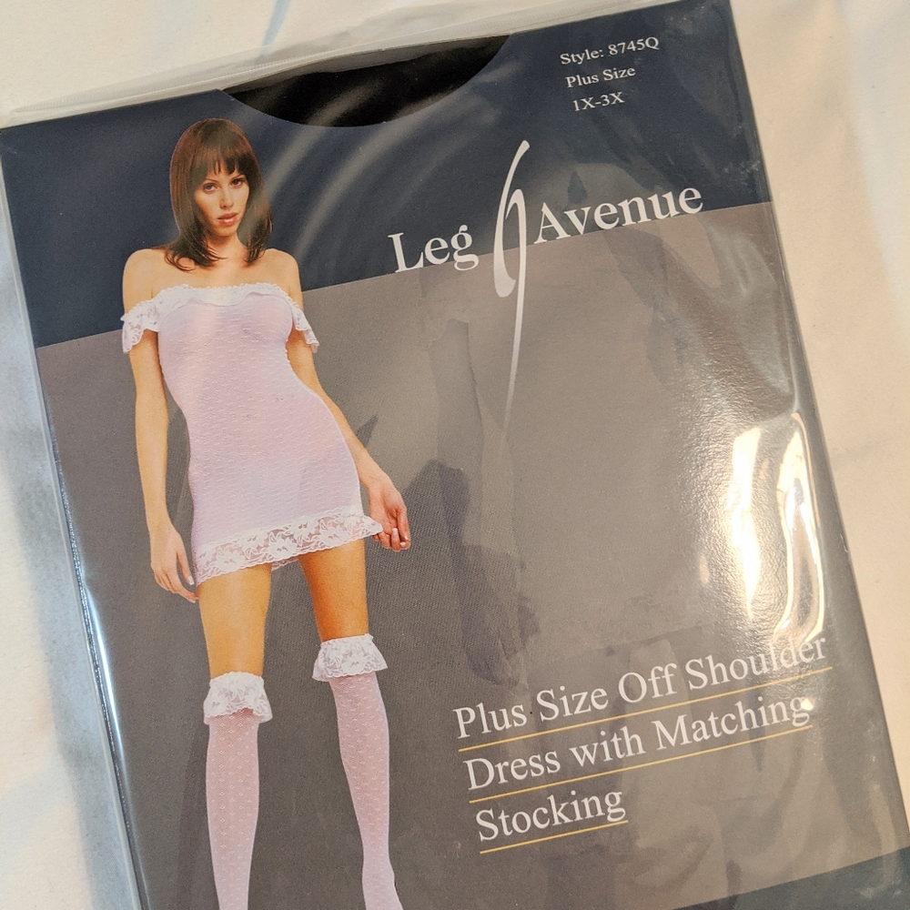 Black Mesh Chemise Dress 1-3X NWT